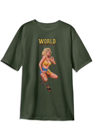World Industries Kareem Campbell Fudgesicle Premium S/S Tee - Light Olive