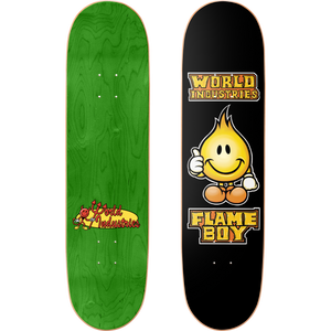 Solid Gold Flame Boy Skateboard Deck 8.1" & 8.25"