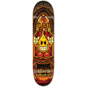 Flameboy Stained Glass Skateboard Deck 8.5"