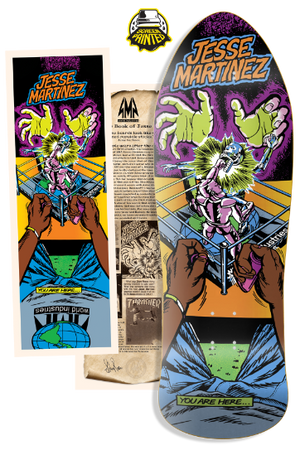 LTD Edition Jesse Martinez Rock'em Sock'em Screenprinted Deck - 10.126